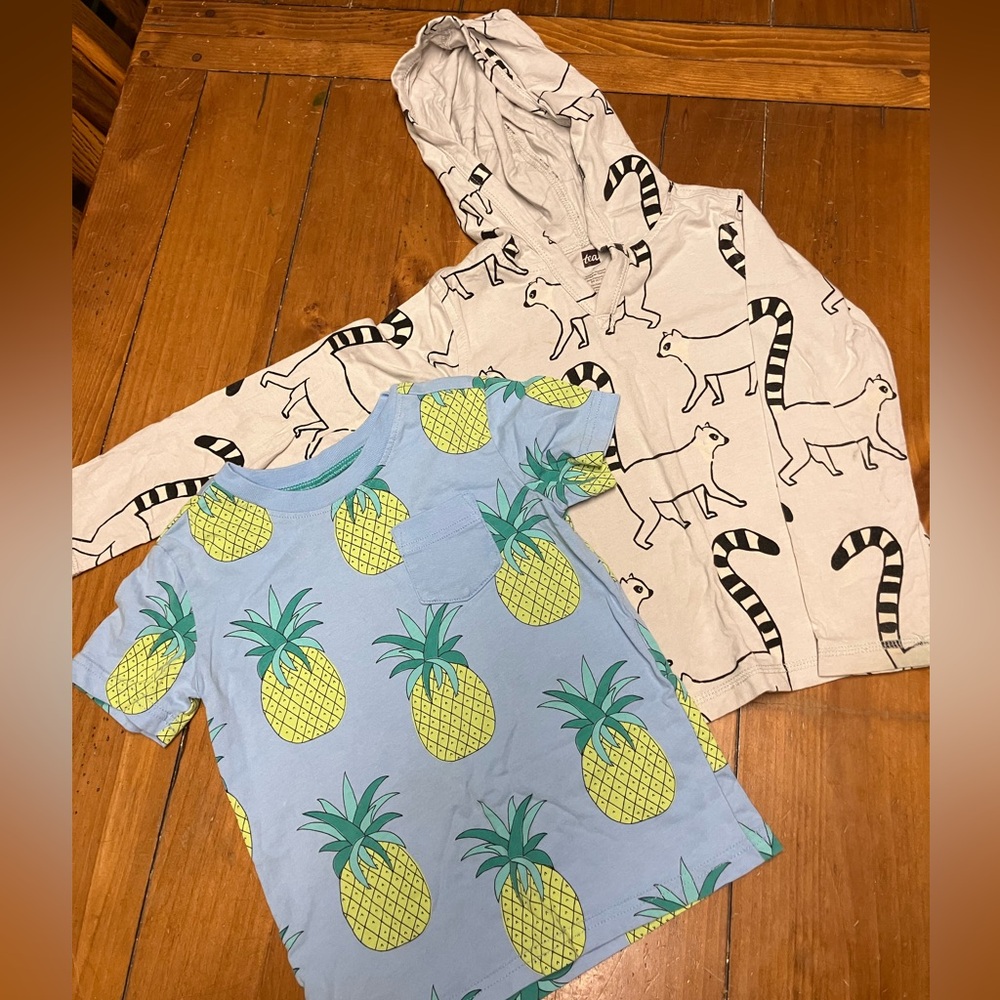 TEA Lemur Hoodie and Pineapple T-Shirt Set
